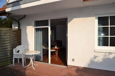 Ein Balkon oder eine Terrasse in der Unterkunft Bahnhofstr.11 Wohnungnr.4