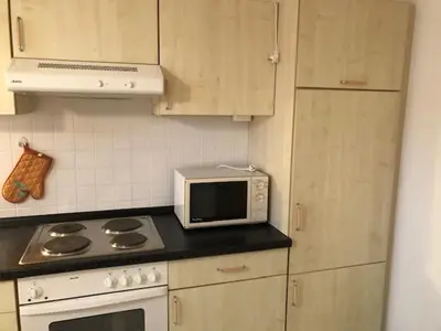 Küche/Küchenzeile in der Unterkunft Bahnhofstr.13 Wohnung 2