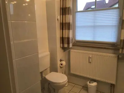 Ein Badezimmer in der Unterkunft Bahnhofstr.13 Wohnung 2