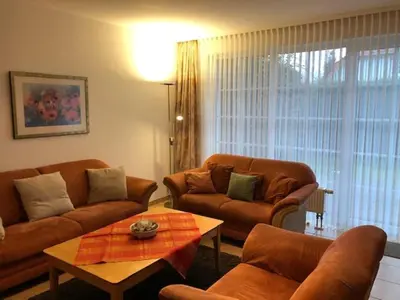 Ein Sitzbereich in der Unterkunft Bahnhofstr.13 Wohnung 2