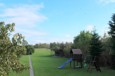 Ein Kinderspielbereich in der Unterkunft Alte Gärtnerei App Hortensie