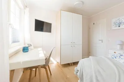 Ein Bett oder Betten in einem Zimmer der Unterkunft Haseneck 2a 