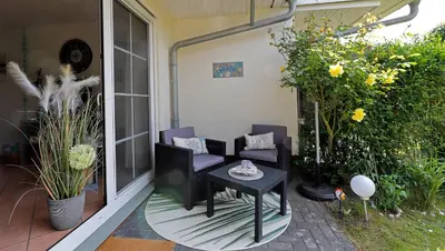 Ein Garten an der Unterkunft Traummomente