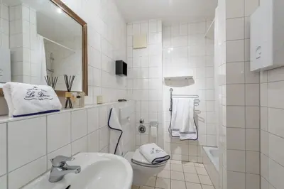 Ein Badezimmer in der Unterkunft Birkenstr.14 a Wohnung 9