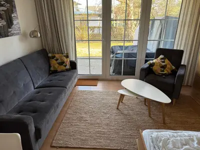 Ein Sitzbereich in der Unterkunft -