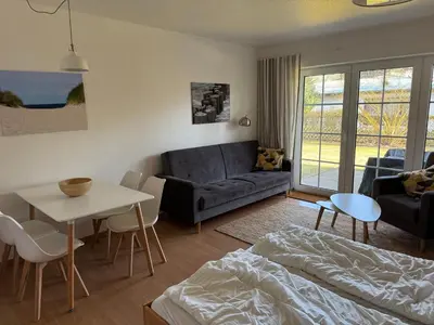 Ein Sitzbereich in der Unterkunft -
