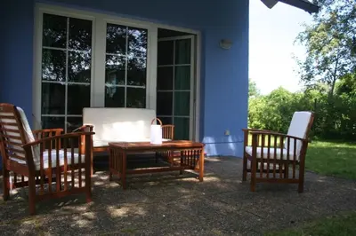 Ein Garten an der Unterkunft -