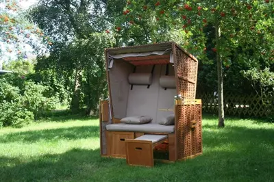 Ein Garten an der Unterkunft -
