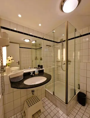 Ein Badezimmer in der Unterkunft Seestr.54 App.411