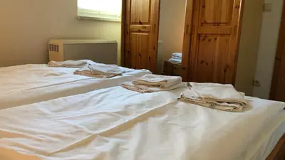 Ein Bett oder Betten in einem Zimmer der Unterkunft -