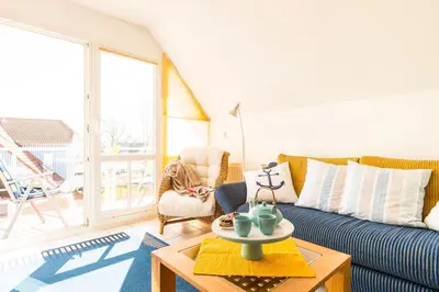 Ein Sitzbereich in der Unterkunft Birkenstr.6 i WHG 10