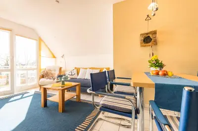 Ein Sitzbereich in der Unterkunft Birkenstr.6 i WHG 10