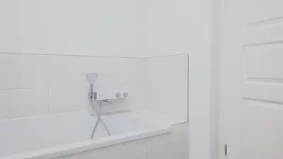 Ein Badezimmer in der Unterkunft Apartmenthaus Wittsande - 01