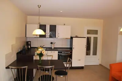 Küche/Küchenzeile in der Unterkunft Birkenstrasse 5 F Wohnung 7 