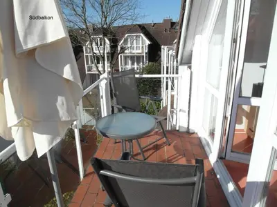 Ein Balkon oder eine Terrasse in der Unterkunft Birkenstrasse 6 I Wohnung 11