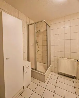 Ein Badezimmer in der Unterkunft Darsser Weg 34 a