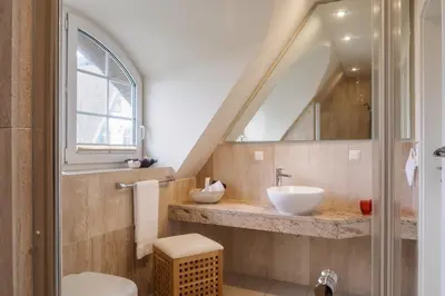 Ein Badezimmer in der Unterkunft Ostseeperle