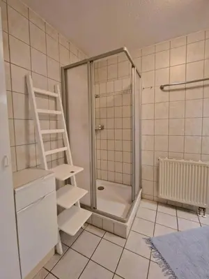 Ein Badezimmer in der Unterkunft Darsser Weg 38a