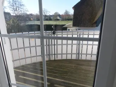 Ein Balkon oder eine Terrasse in der Unterkunft Ostseemuschel