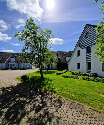 Das Gebäude in dem sich die Ferienwohnung befindet