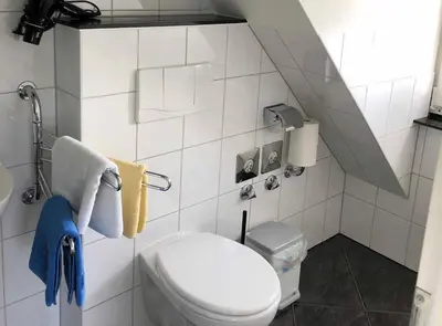 Ein Badezimmer in der Unterkunft Urlaub in Wieck