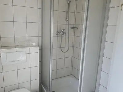 Ein Badezimmer in der Unterkunft Darsser Weg 32
