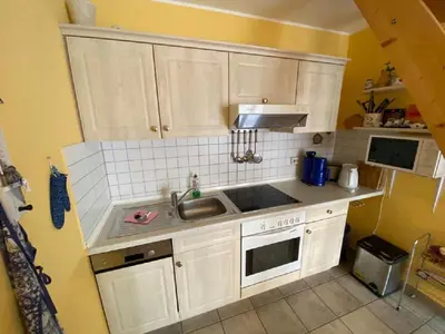 Küche/Küchenzeile in der Unterkunft Darsser Weg 32