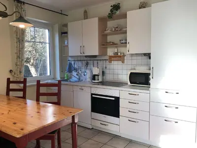 Küche/Küchenzeile in der Unterkunft Darsser Weg 