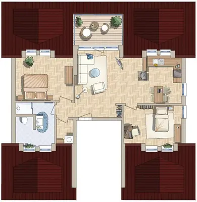 Grundriss der Unterkunft Friedensstr.20 A Wohnung 5