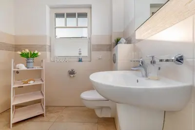 Ein Badezimmer in der Unterkunft Villa Boddenluft