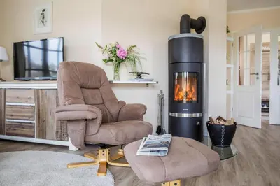 TV/Unterhaltungsangebot in der Unterkunft Ferienhaus in Fuhlendorf mit Sauna