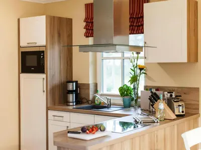 Küche/Küchenzeile in der Unterkunft Ferienhaus in Fuhlendorf