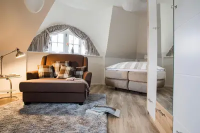 Ein Bett oder Betten in einem Zimmer der Unterkunft Ferienhaus in Fuhlendorf