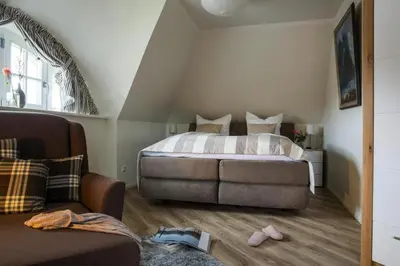 Ein Bett oder Betten in einem Zimmer der Unterkunft Ferienhaus in Fuhlendorf