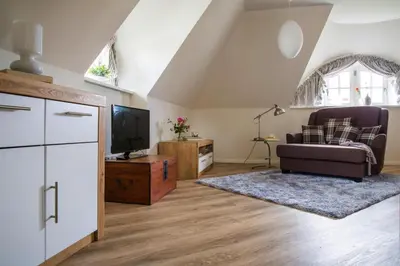TV/Unterhaltungsangebot in der Unterkunft Ferienhaus in Fuhlendorf