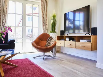 TV/Unterhaltungsangebot in der Unterkunft Ferienhaus, Fuhlendorf