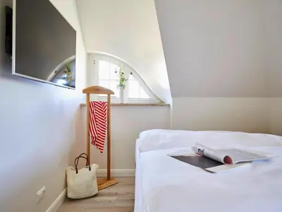 Ein Bett oder Betten in einem Zimmer der Unterkunft Ferienhaus, Fuhlendorf