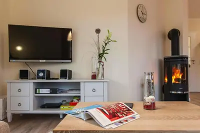 TV/Unterhaltungsangebot in der Unterkunft Ferienhaus, Fuhlendorf