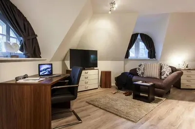 TV/Unterhaltungsangebot in der Unterkunft Haus am Bodden mit Sauna
