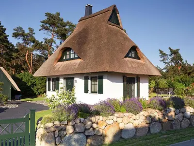 Ein Garten an der Unterkunft Luxurioeses Ferienhaus in Fuhlendorf