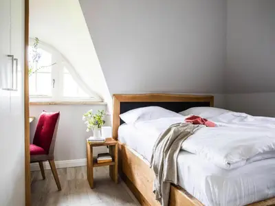 Ein Bett oder Betten in einem Zimmer der Unterkunft Ferienhaus, Fuhlendorf