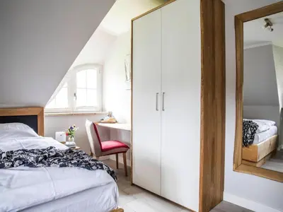 Ein Bett oder Betten in einem Zimmer der Unterkunft Ferienhaus, Fuhlendorf