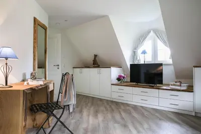 TV/Unterhaltungsangebot in der Unterkunft Ferienhaus in Fuhlendorf