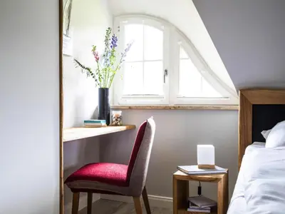 Ein Bett oder Betten in einem Zimmer der Unterkunft Ferienhaus, Fuhlendorf