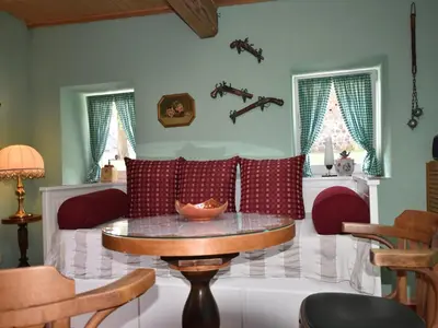 Ein Sitzbereich in der Unterkunft Beautiful Apartment in Damgarten with Garden