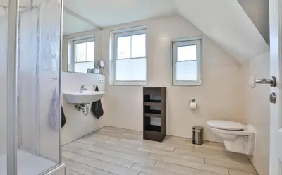 Ein Badezimmer in der Unterkunft Seestern