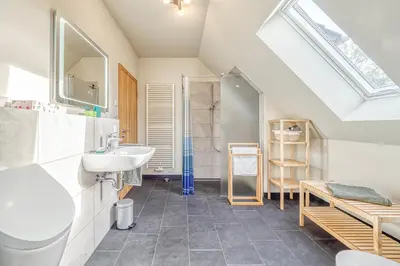 Ein Badezimmer in der Unterkunft Sonnenblick
