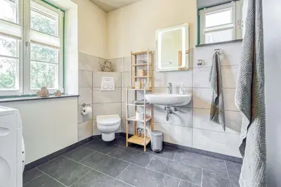 Ein Badezimmer in der Unterkunft Sonnenblick
