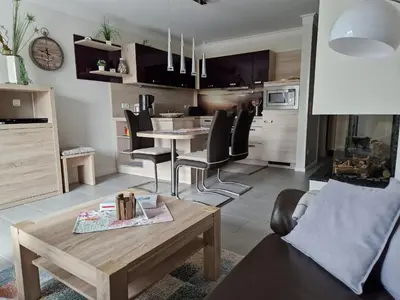 Ein Sitzbereich in der Unterkunft Friedenstraße 20B Whg.9 Classique