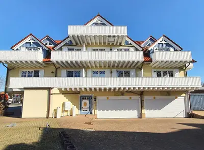 Das Gebäude in dem sich die Ferienwohnung befindet